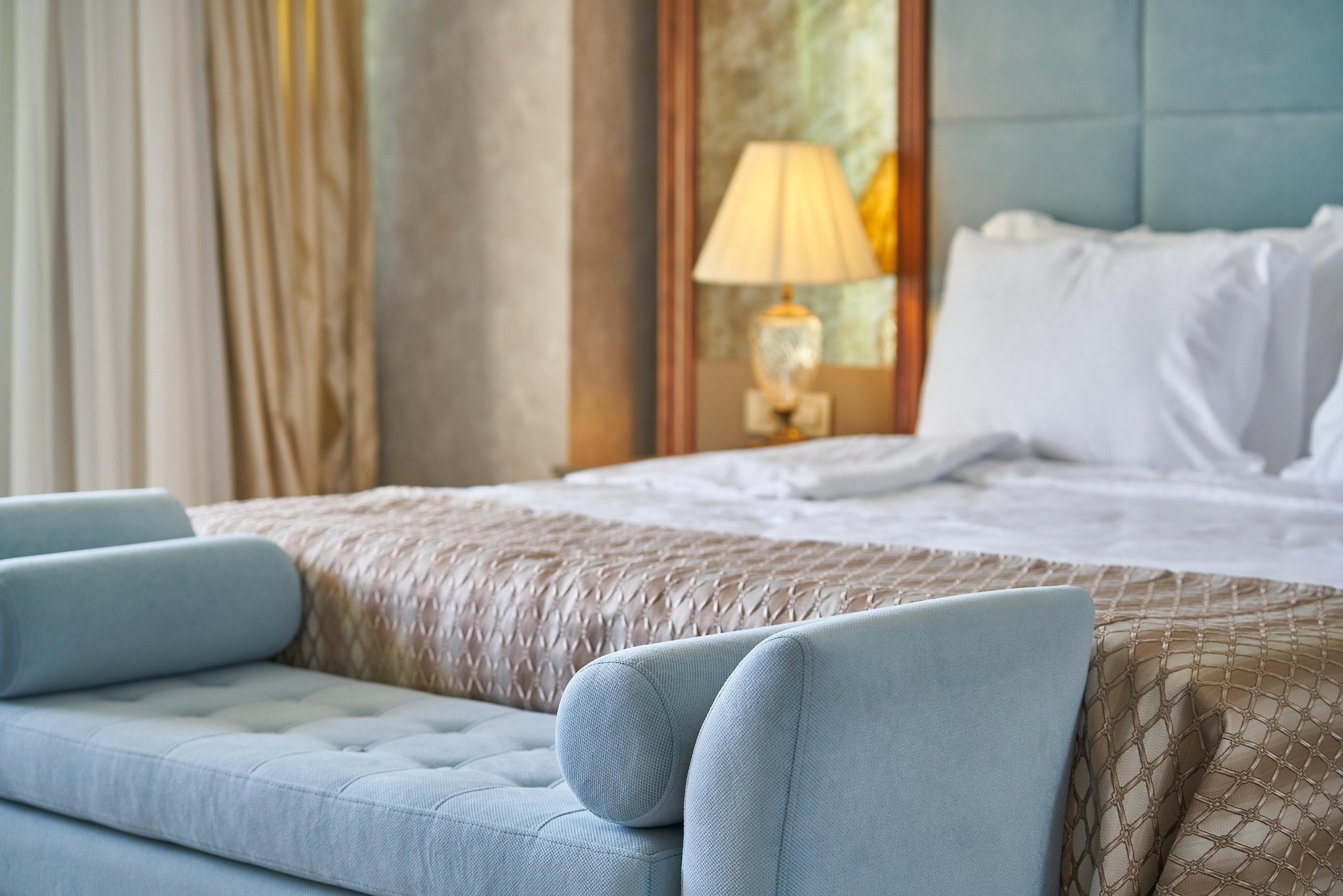 Chambre du gîte Helvetica — ambiance sereine